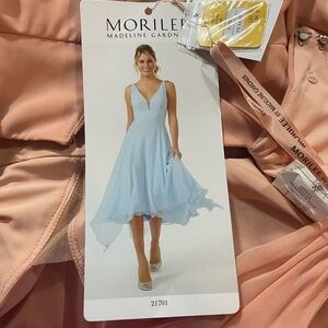 PEACH NWT MORILEE BRIDESMAIDS 21701